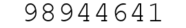Number 98944641.