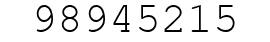 Number 98945215.