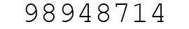 Number 98948714.