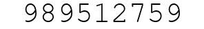 Number 989512759.