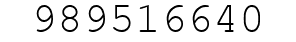 Number 989516640.