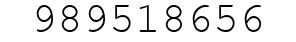 Number 989518656.