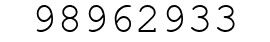 Number 98962933.