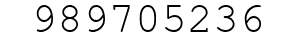 Number 989705236.
