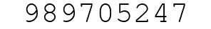 Number 989705247.