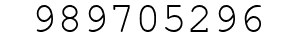 Number 989705296.