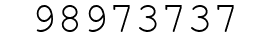 Number 98973737.