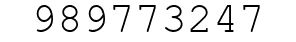 Number 989773247.
