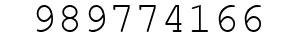 Number 989774166.
