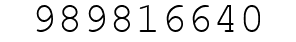 Number 989816640.