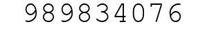 Number 989834076.