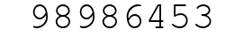 Number 98986453.