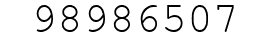Number 98986507.
