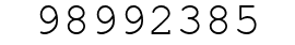 Number 98992385.