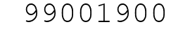 Number 99001900.
