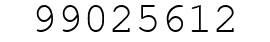 Number 99025612.