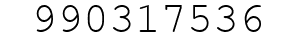 Number 990317536.