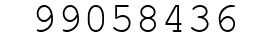 Number 99058436.