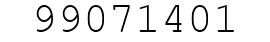 Number 99071401.