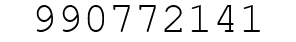 Number 990772141.