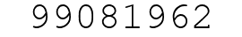 Number 99081962.