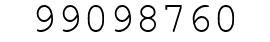 Number 99098760.