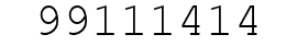 Number 99111414.