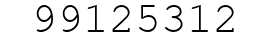 Number 99125312.
