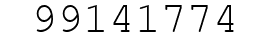 Number 99141774.