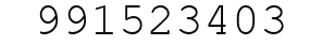 Number 991523403.