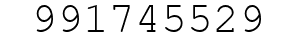 Number 991745529.