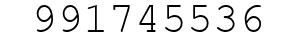 Number 991745536.