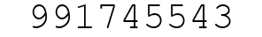 Number 991745543.