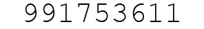 Number 991753611.