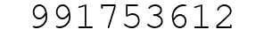 Number 991753612.