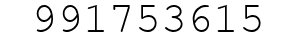 Number 991753615.