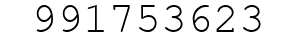 Number 991753623.