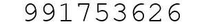 Number 991753626.