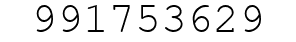 Number 991753629.