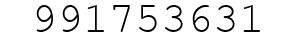 Number 991753631.