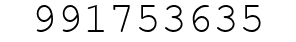 Number 991753635.