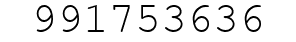 Number 991753636.