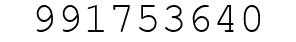 Number 991753640.