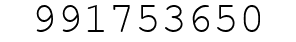 Number 991753650.