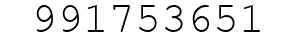 Number 991753651.