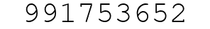 Number 991753652.