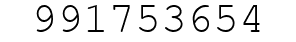 Number 991753654.