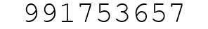 Number 991753657.