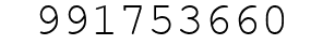 Number 991753660.