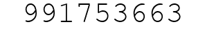 Number 991753663.